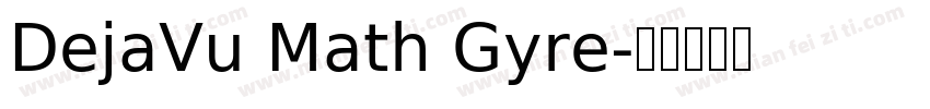 DejaVu Math Gyre字体转换
